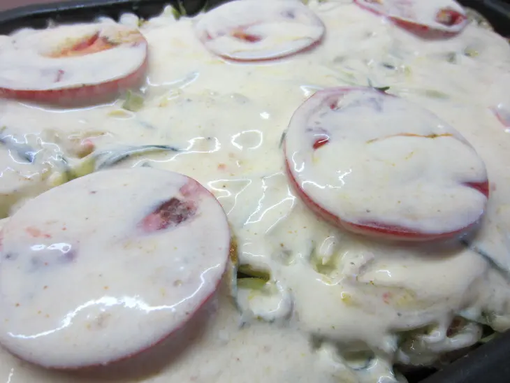 Запеканка из кабачков, баклажана и курицы: шаг 8