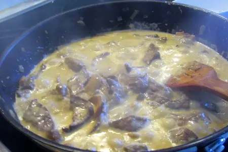 Рагу из телячьей печени по-цюрихски: шаг 3