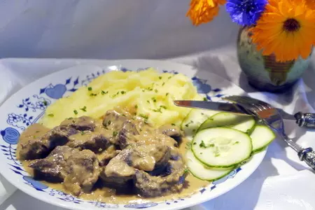 Рагу из телячьей печени по-цюрихски: шаг 4