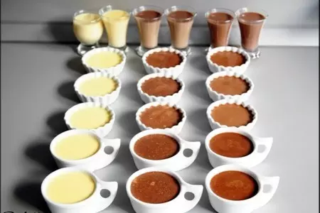 Petites crèmes 3 chocolats. маленькие кремовые десерты «шоколадное трио».: шаг 7