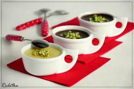 Petites crèmes 3 chocolats. маленькие кремовые десерты «шоколадное трио».: шаг 11