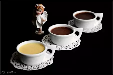 Petites crèmes 3 chocolats. маленькие кремовые десерты «шоколадное трио».: шаг 12