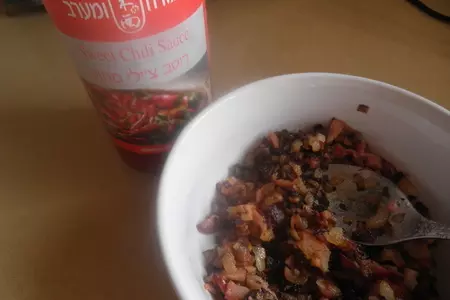 Слоеные крученики с беконом, сыром и чили: шаг 1