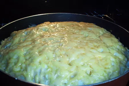 Блинчатый пирог с мясом и грибами: шаг 4