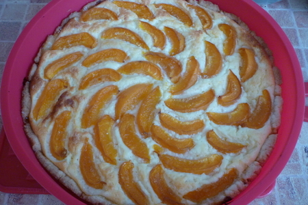 Открытый творожный пирог с абрикосами: шаг 14