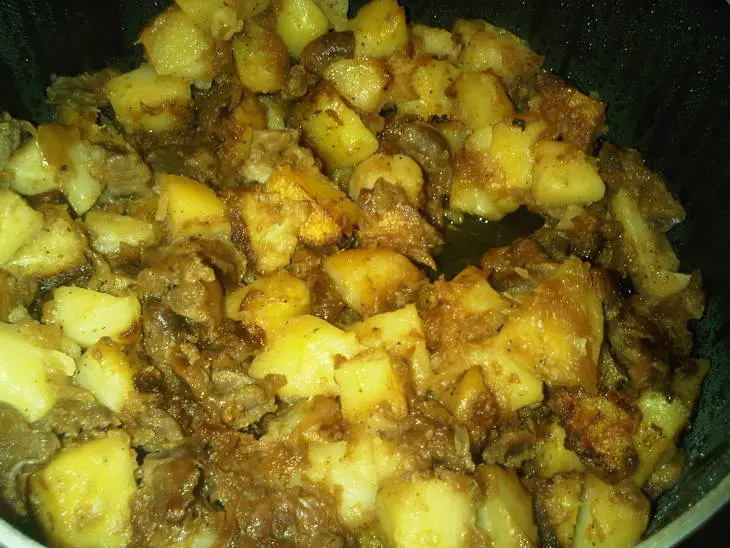 Желудочки с картошкой рецепт для мультиварки: шаг 2