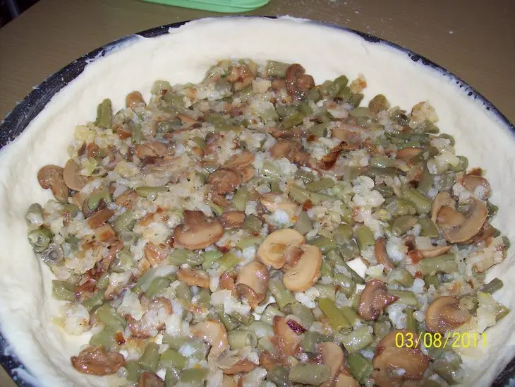 Пирог со стручковой фасолью.: шаг 4