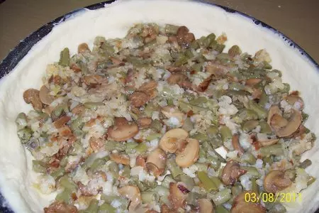 Пирог со стручковой фасолью.: шаг 4
