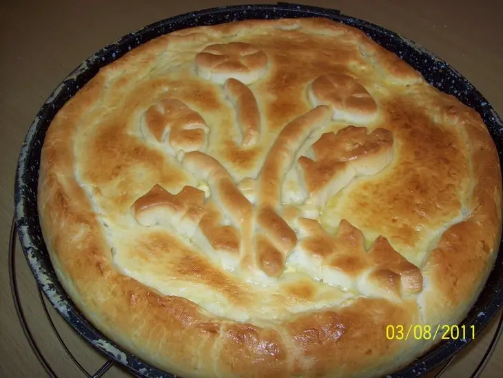 Пирог со стручковой фасолью.: шаг 6