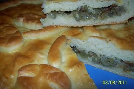 Пирог со стручковой фасолью.: шаг 7