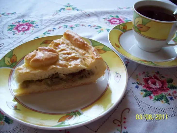Пирог со стручковой фасолью.: шаг 9