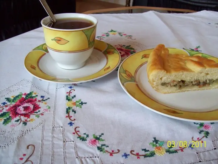 Пирог со стручковой фасолью.: шаг 11