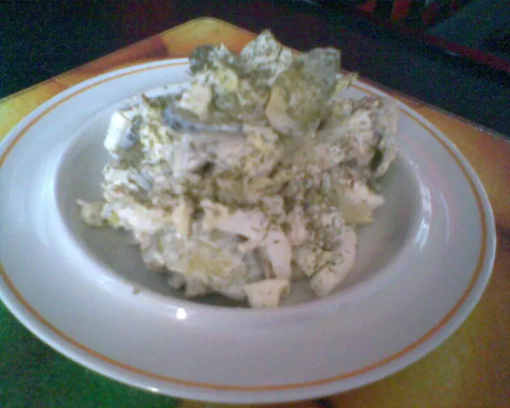 Салат из капусты морской и сухопутной: шаг 3