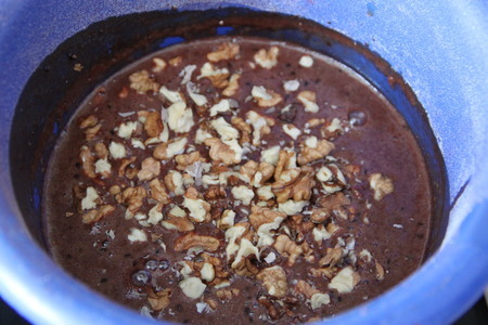 Шоколадно-кофейный кекс с орехами: шаг 3