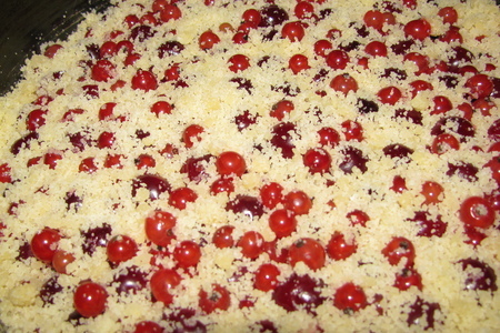 Открытый пирог с ягодками и штрейзелем: шаг 3