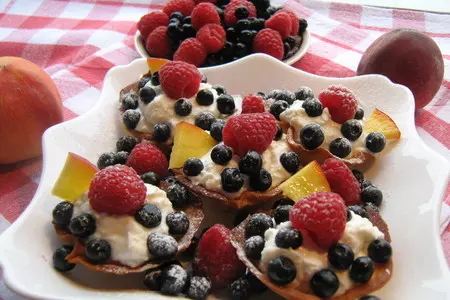Корзиночки с кремом и ягодами: шаг 6
