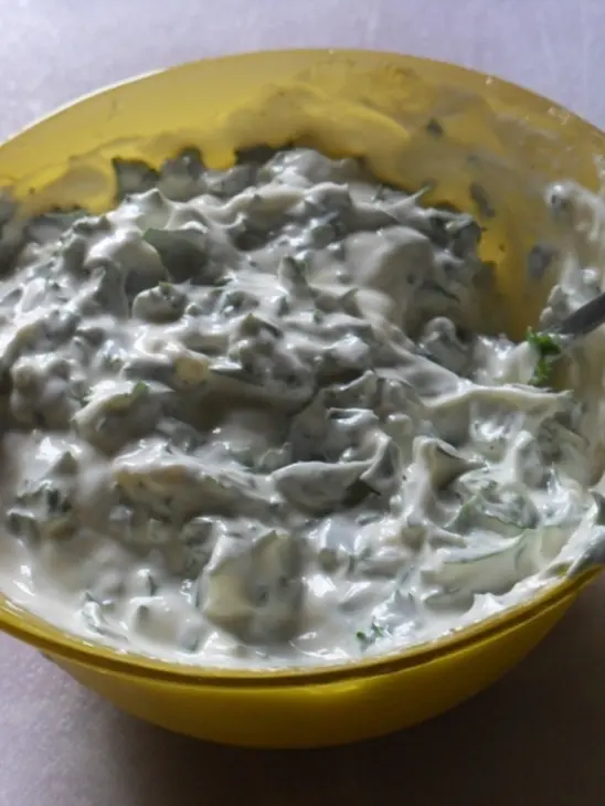 Запеченные баклажаны под сметанным соусом и сальсой: шаг 3