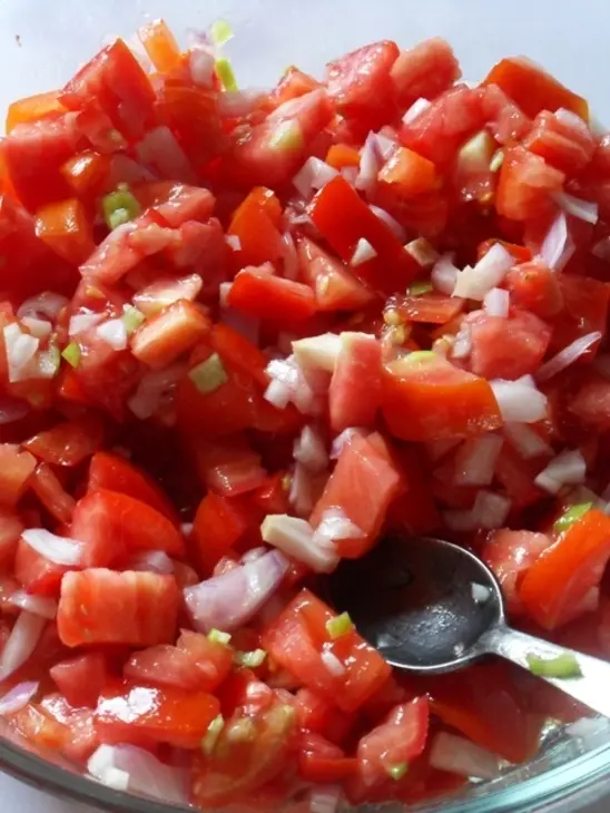 Запеченные баклажаны под сметанным соусом и сальсой: шаг 5