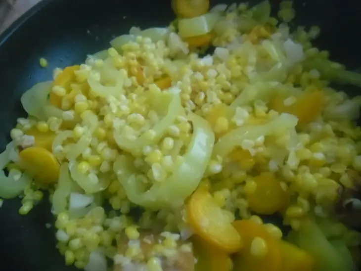 Золотой кукурузный крем-суп (golden corn cream soup): шаг 3