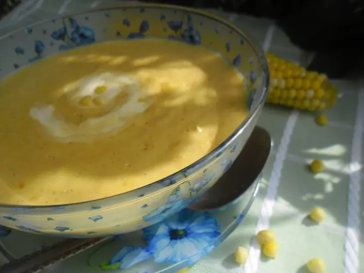 Золотой кукурузный крем-суп (golden corn cream soup): шаг 6
