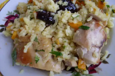 Плов с курицей и черносливом: шаг 5