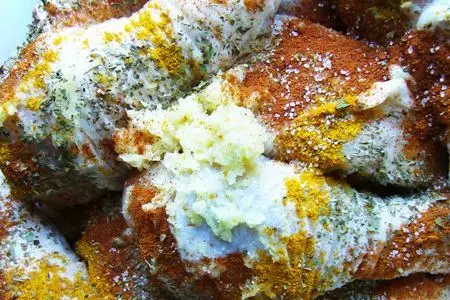 Острые куриные голени с карри: шаг 1
