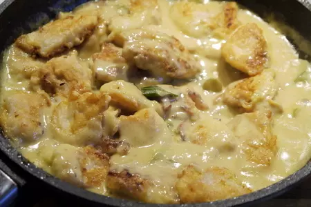 Hamburger pannfisch (жареная картошка с рыбой по гамбургски): шаг 4