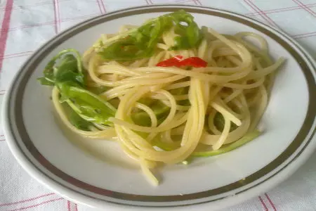 Спагетти с руколой и чили: шаг 5