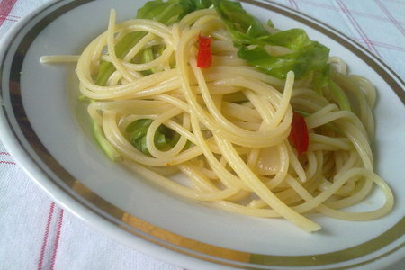 Спагетти с руколой и чили: шаг 6