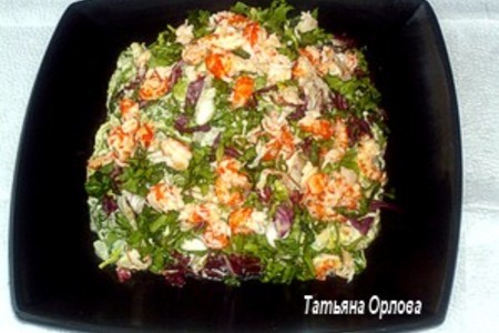 Картофельный салат с раковыми шейками: шаг 5