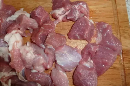 Нарханги или баранина с овощами: шаг 1