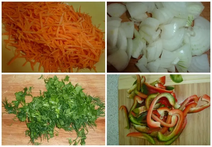 Нарханги или баранина с овощами: шаг 2