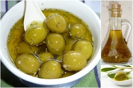Масло и оливки: шаг 1