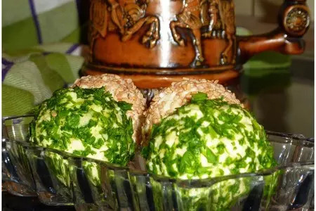 Закуска-шарики с брынзой и помидорками черри: шаг 3