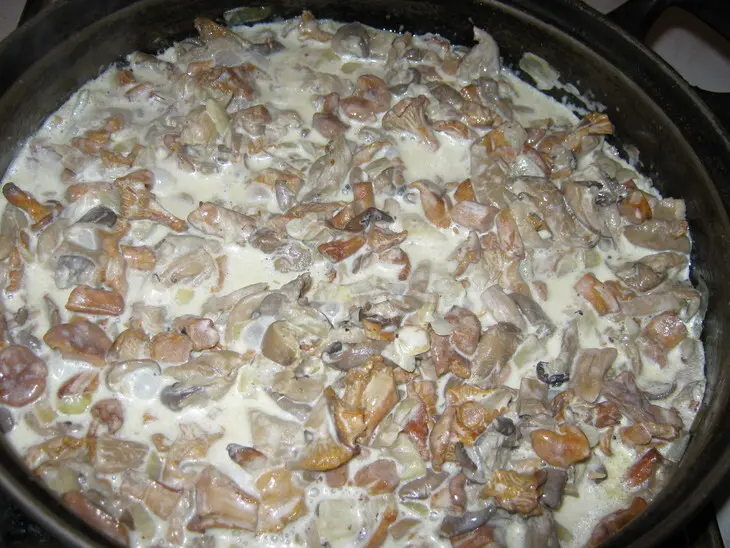 Сытные пирожки с грибами и курицей: шаг 2