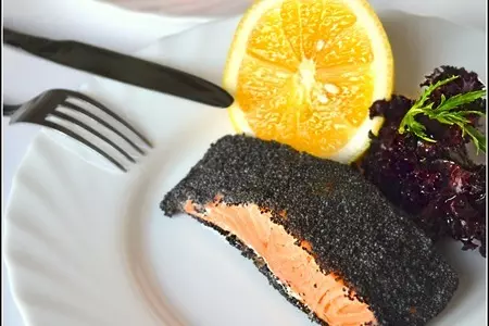 Форель в маковой панировке: шаг 1