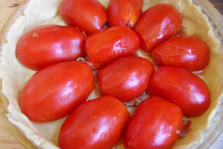 Тарт с фаршированными помидорами.: шаг 7