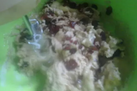 Медовый кекс с грецкими орехами, финиками и бананами: шаг 5