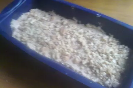 Медовый кекс с грецкими орехами, финиками и бананами: шаг 7
