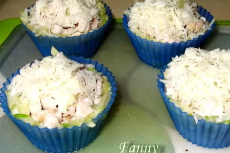 Кабачковые корзинки с куриным филе: шаг 3
