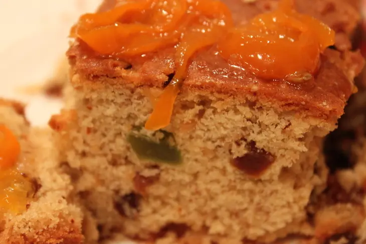 Английский фруктовый кекс с соусом из кумкватов: шаг 5
