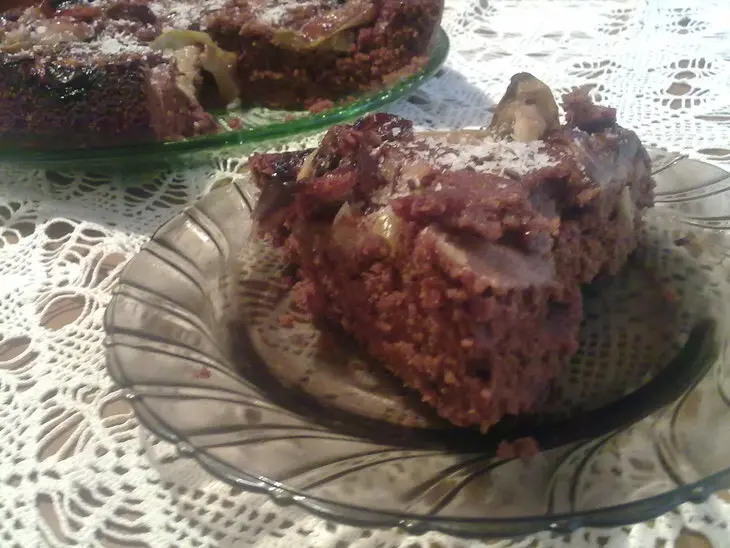 Шоколадный пирог с яблоками: шаг 10
