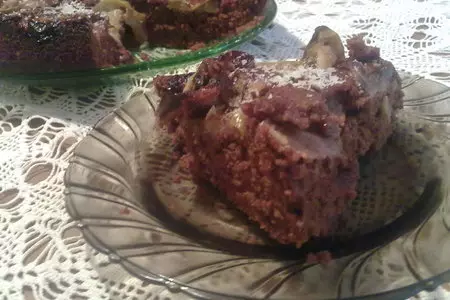 Шоколадный пирог с яблоками: шаг 10