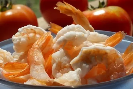 Фаршированные помидоры рисом и креветками (дуэль): шаг 2