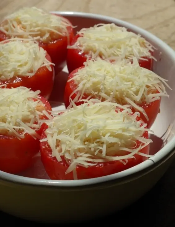 Фаршированные помидоры рисом и креветками (дуэль): шаг 4