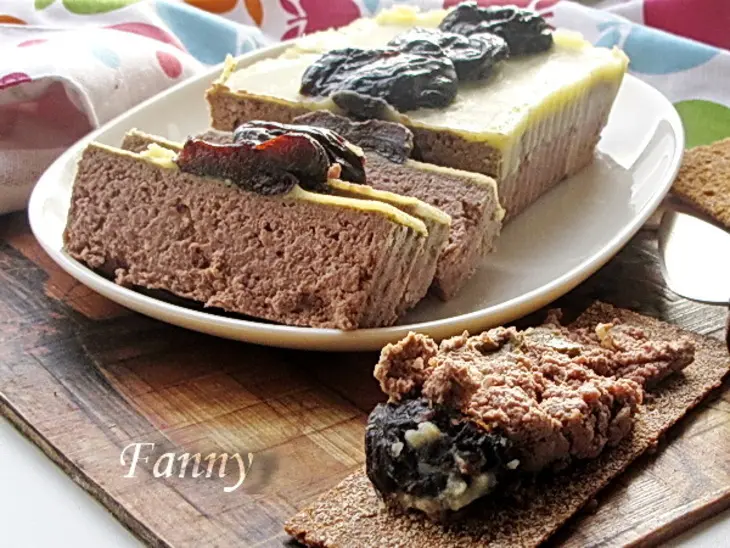 Паштет из индюшиной (куриной) печени с черносливом: шаг 6
