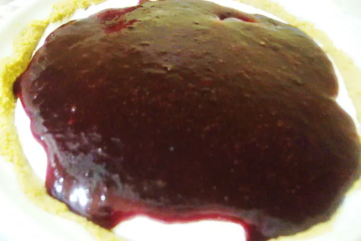Plum chiffon pie (cливовый шифоновый пирог).: шаг 8