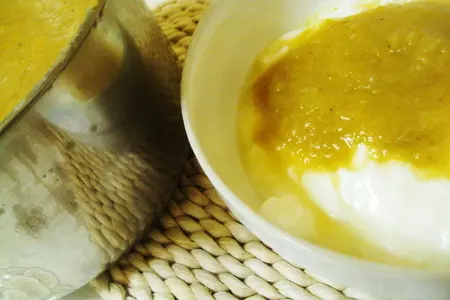 Бархатный овощной суп-пюре с яблоками.: шаг 4