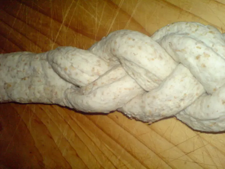 Хлеб с ...косичкой/ pane rustico: шаг 5