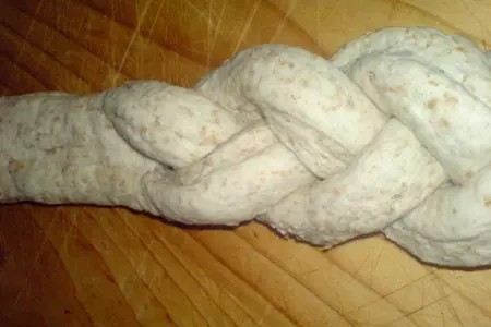 Хлеб с ...косичкой/ pane rustico: шаг 5